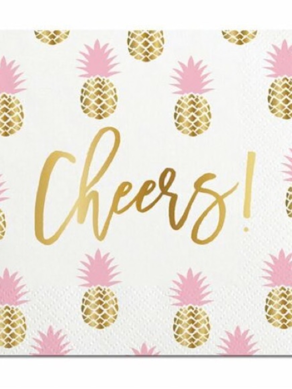 Slant Collections Cheers Pineapples Napkins-NWT